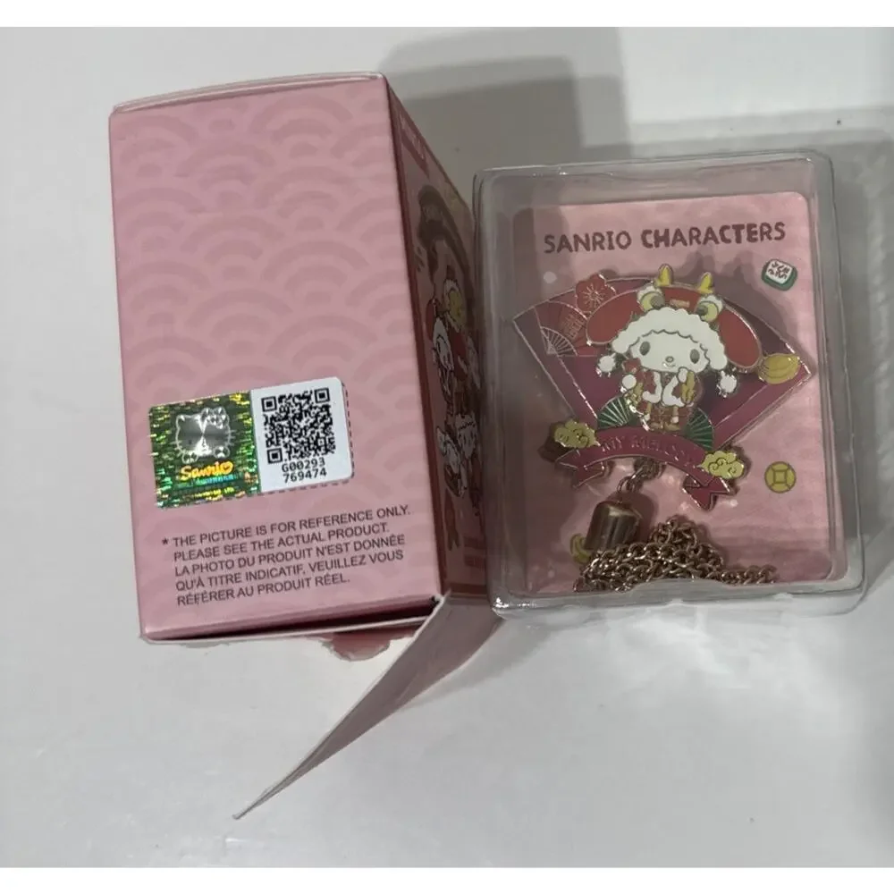 2025 Miniso Sanrio Surprise Box Badge My‎ Melody Metal Pin 3D Jewelry Opened Box